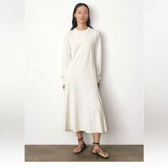 white christmas dresses The Row // Cream Long Sleeve Dress – VSP Consignment main image 1